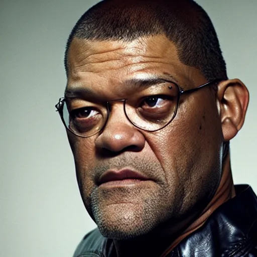 Image similar to Laurence Fishburne as the flash