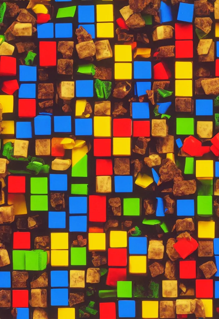 Image similar to rubiks cube composed entirely of human flesh, highly detailed, 4 k