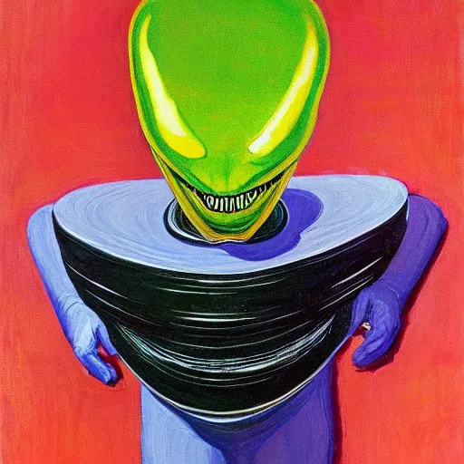 Image similar to alien by wayne thiebaud