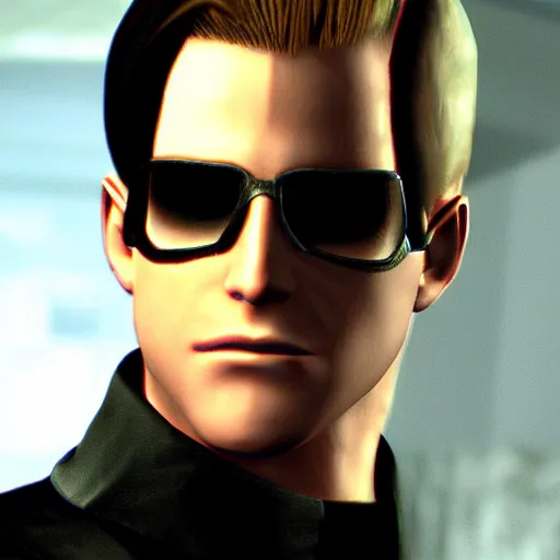 Image similar to wesker from Resident Evil