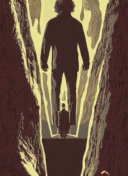 Prompt: twin peaks movie poster art by bill johnson