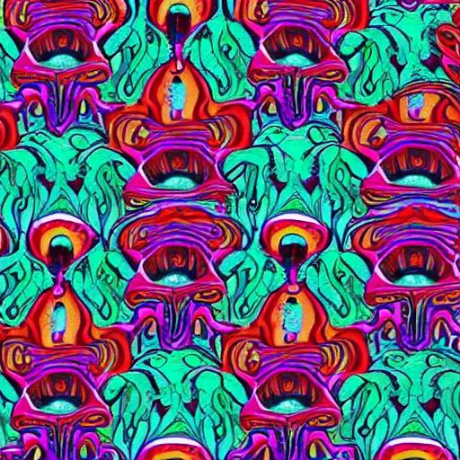 Image similar to psychedelic fabric pattern