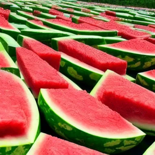 Image similar to how watermelon grows