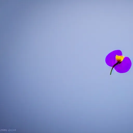 Image similar to closeup photo of 1 lone purple petal flying above moscow, city, aerial view, shallow depth of field, cinematic, 8 0 mm, f 1. 8