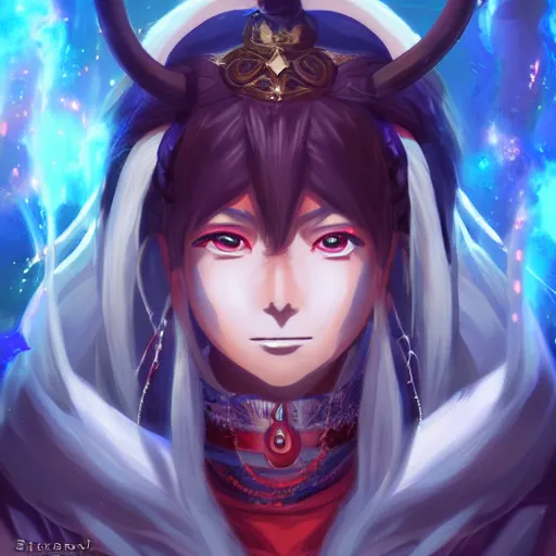 Prompt: anime portrait of qwertzuiop as a shaman yedi using dark force to eliminate trump as an anime antagonist by Stanley Artgerm Lau, WLOP, Rossdraws, James Jean, Andrei Riabovitchev, Marc Simonetti, and Sakimichan, trending on artstation