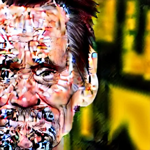 Image similar to photo of jim carrey's head inside of a burrito