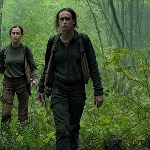 Prompt: annihilation ( 2 0 1 8 ) frame by caravaggio