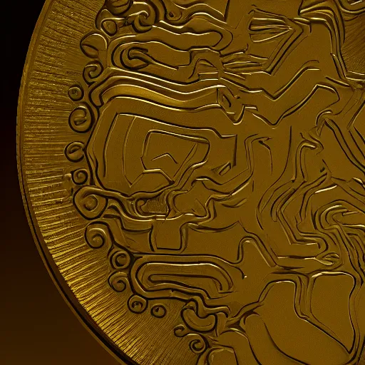 Image similar to golden clouds coin, 4k, post-processing, very very detailed, artstation, cute