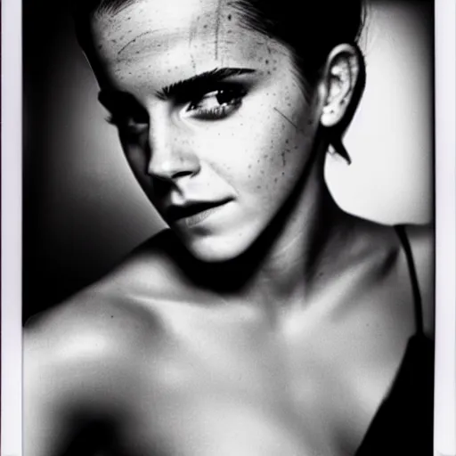 Image similar to beautiful Emma Watson as The Wasp from Marvel, boxing moment of knock out with brews blood sweating, photography photojournalism, very grainy image, 50mm lens, close up portrait polaroid