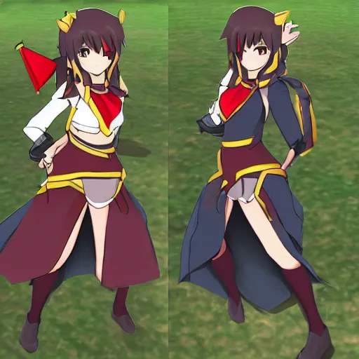 Prompt: Megumin in runescape