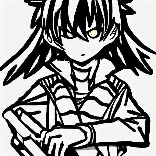 Seto Kaiba coloring book page, black and white Stable Diffusion OpenArt