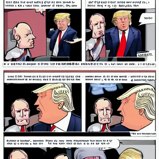 Image similar to donald trump telling the story of darth plagueis the wise