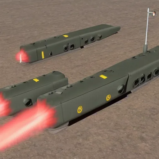 Image similar to HIMARS with missile, Pixar, detailed