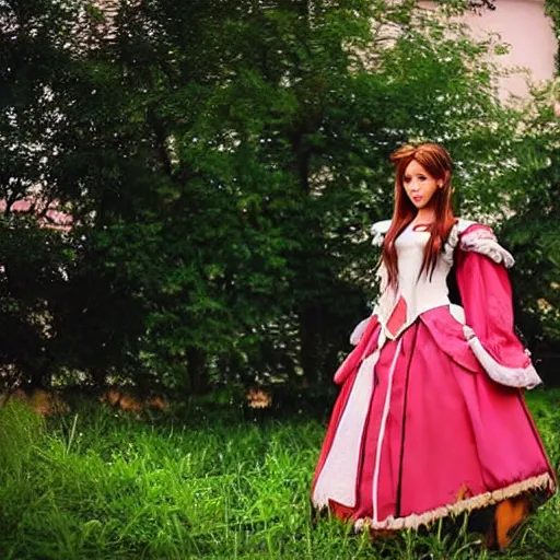 Image similar to cosplay of aerith gainsborough, trending on artstartion