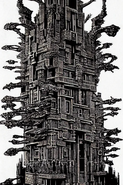 Image similar to castle by Philippe Druillet