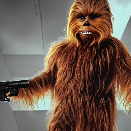 Prompt: Chewbacca as the terminator