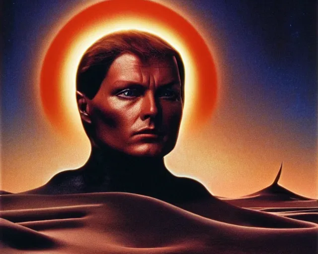 Image similar to aesthetics of dune by frank herbert and david lynch