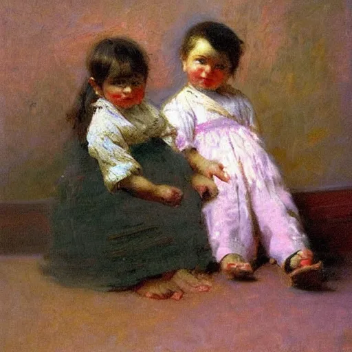 Image similar to high quality high detail painting by ilya repin, midgets, hd