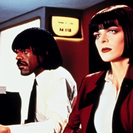 Prompt: a film still from pulp fiction