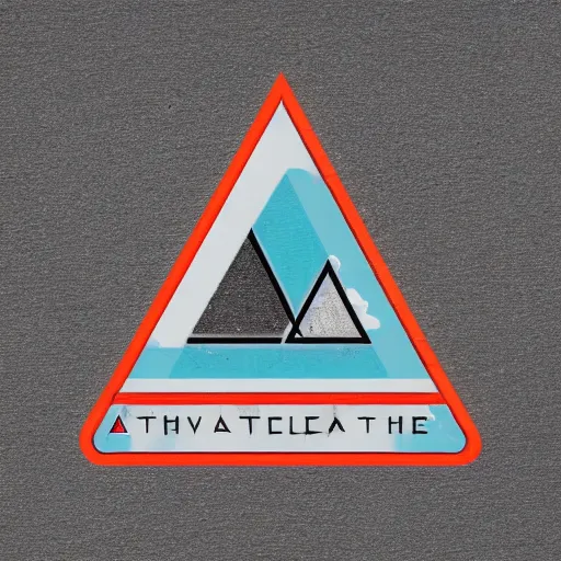 Image similar to t - shirt design that says echo alternative. with a triangle. alternative rock music style.