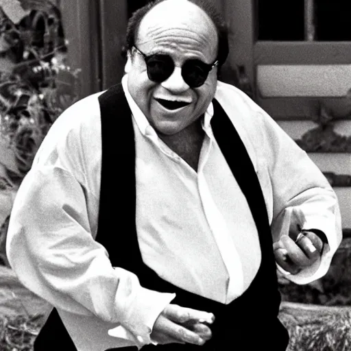 Prompt: Danny Devito smoking a cigar