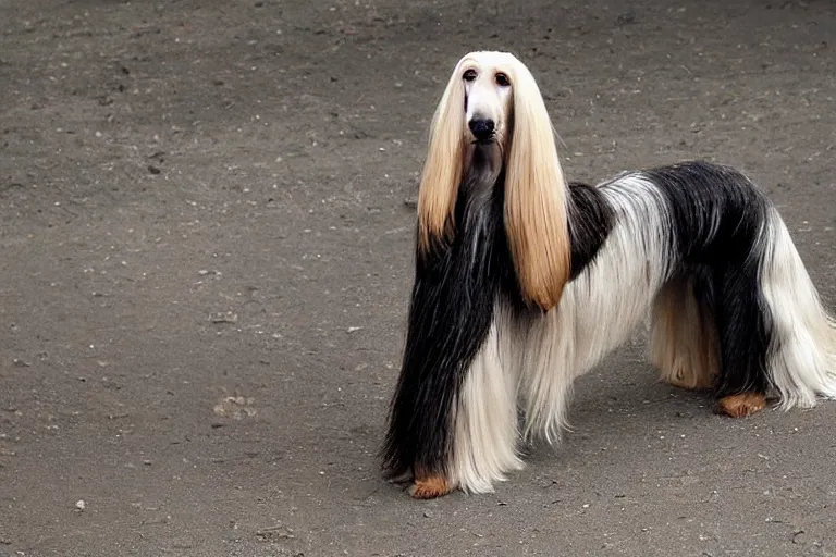 Prompt: afghan hound