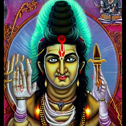 Image similar to lord shiva, angry