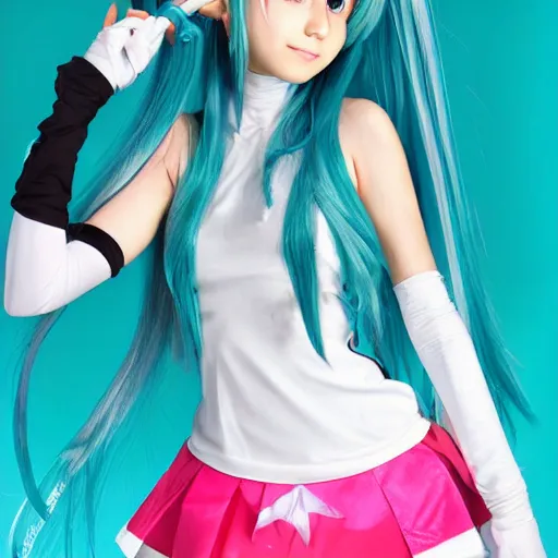 Prompt: Hatsune Miku by Melissa Ballesteros