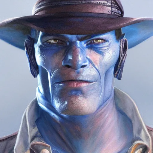 Prompt: Cad Bane from Star Wars, diffuse lighting, fantasy, intricate, elegant, highly detailed, lifelike, photorealistic, digital painting, artstation, illustration, concept art, smooth, sharp focus, art by John Collier and Albert Aublet and Krenz Cushart and Artem Demura and Alphonse Mucha