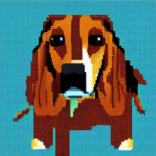 Prompt: pixel art of a dog