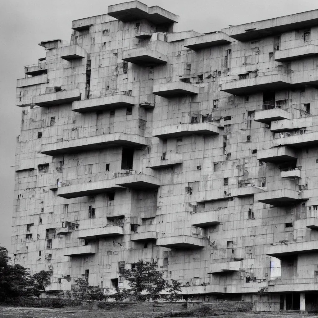 Prompt: the most ugly building by le corbusier
