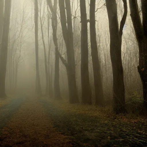 Prompt: A still image of Jason Voorhees in the woods foggy Digital art very detail 4K quality super realistic