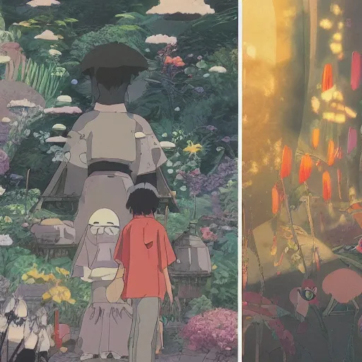 Image similar to A liminal space in colaboration with Studio Ghibli