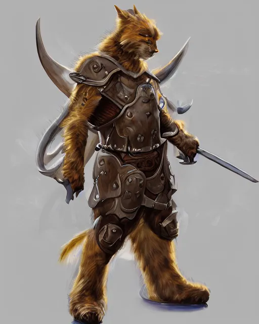 Image similar to a oil painting full body character portrait of a humanoid furry paladin / cleric in the style of moebius in the style of leonard boyarsky trending on artstation deviantart pinterest furaffinity detailed photorealistic highlights and shadow hd 8 k post - processing high resolution