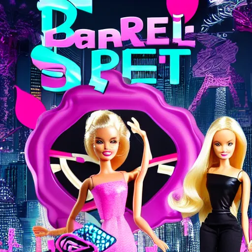 Prompt: barbie secret agent, futuristic, noir