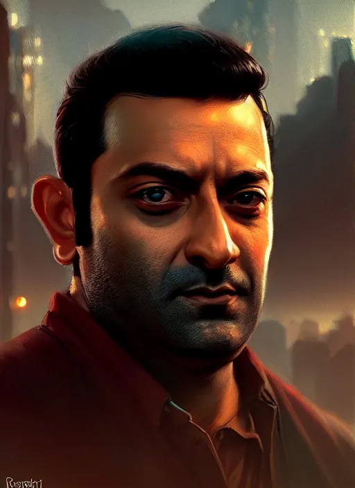 Image similar to portrait, Prithviraj Sukumaran , dramatic lighting, cinematic, establishing shot, extremely high detail, foto realistic, cinematic lighting, post processed, concept art, artstation, style by eddie mendoza, raphael lacoste, alex ross