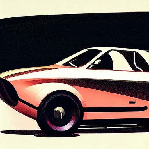 Prompt: concept art of a tiny car, painted by syd mead, high quality