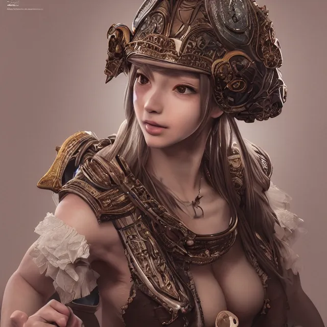 Prompt: studio portrait of neutral good colorful female cleric bard healer as absurdly beautiful, elegant, realistic young gravure idol, an ultrafine hyperdetailed illustration by kim jung gi, irakli nadar, intricate linework, detailed faces, super sharp focus, bright colors, octopath traveler, final fantasy, unreal engine 5 highly rendered, global illumination, radiant light