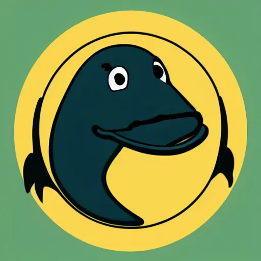 Image similar to platypus, logo style