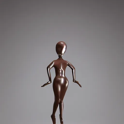 Image similar to studio photo of a ceramic figure, in the shape of a ru paul. photorealistic, minimalist, ultra detailed.