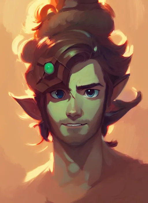 Prompt: highly detailed portrait of link from ocarina of time ringlet hair by atey ghailan, by greg rutkowski, by greg tocchini, by james gilleard, by joe fenton, by kaethe butcher