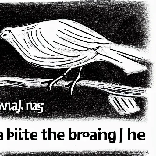 Image similar to a drawing of a bird with a text that says noah the text says noah