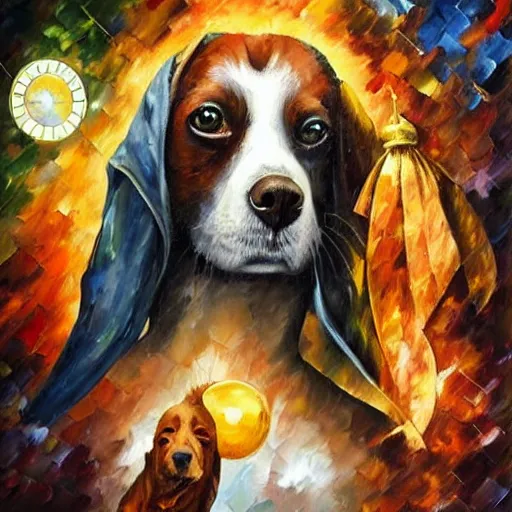 Image similar to very guilty dog by arthur adams, charlie bowater, leonid afremov, chiho ashima, karol bak, david bates, tom chambers