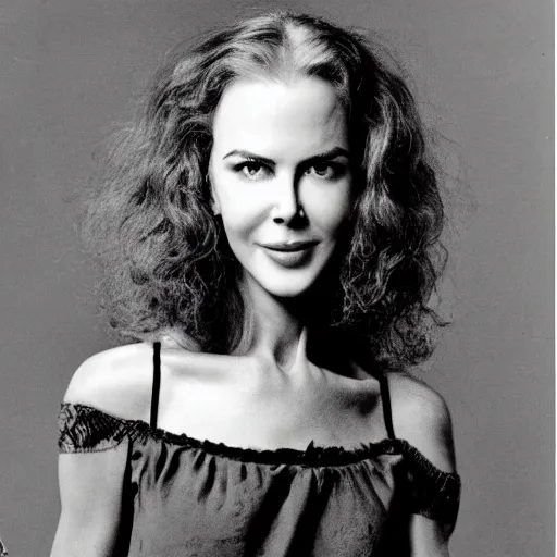 Prompt: face of young Ethiopian Nicole Kidman