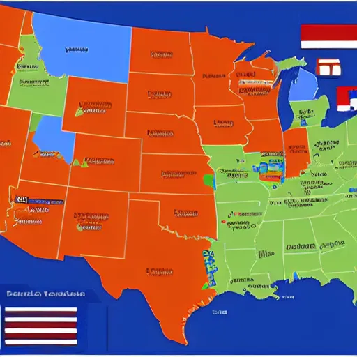 Prompt: us presidential election map