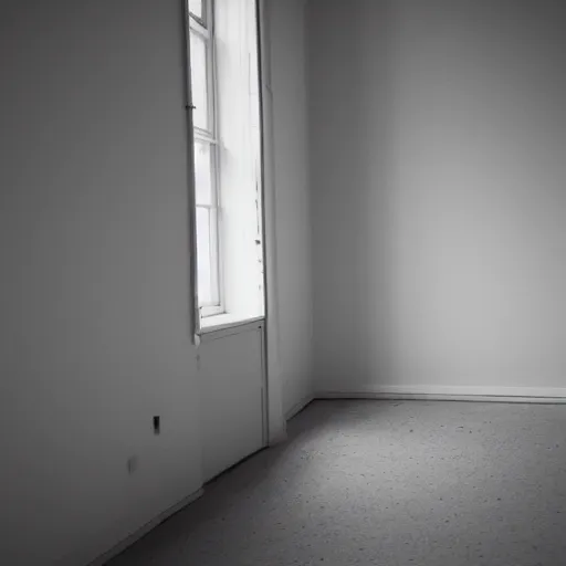 Image similar to empty rooms, liminal space, photography