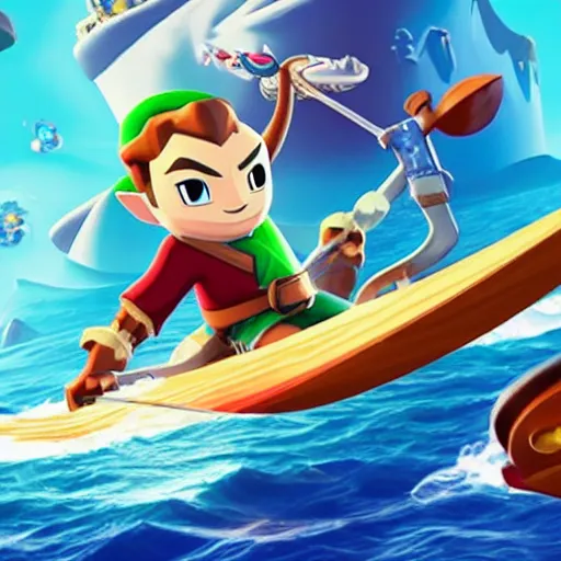 Image similar to Elon Musk in Zelda Wind Waker, 4k, UHD