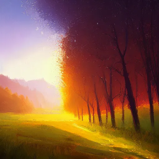 Prompt: A Landscape by Alena Aenami