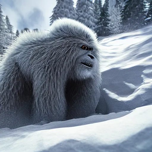 Prompt: photo of the yeti, ultra realistic details, 8k