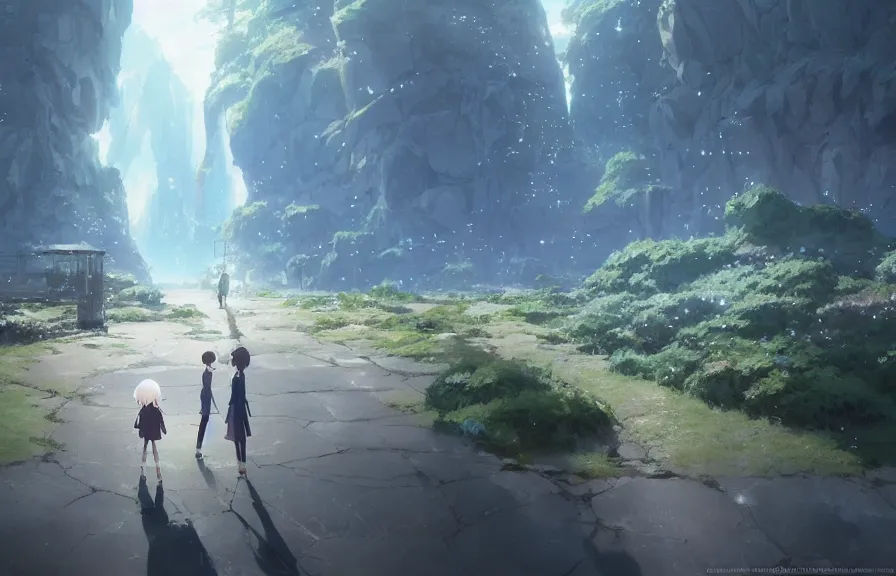 Image similar to makoto shinkai concept art of the spork polyp dimension, key visual, ambient lighting, highly detailed, digital painting, artstation, concept art, sharp focus, by makoto shinkai and akihiko yoshida and hidari and wlop and greg rutkowski